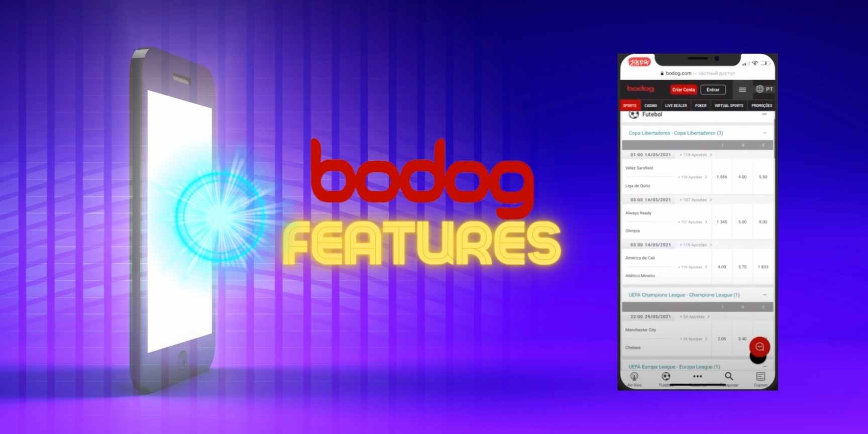 bodog features
